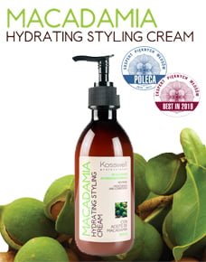 Ekspert Pięknych Włosów poleca Kosswell Macadamia styling Creme - pielęgnujący krem do stylizacji włosów