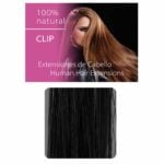 Włosy Clip czarne