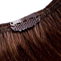 Włosy Clip naturalny brąz