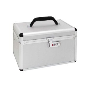 Kufer kosmetyczny, aluminiowy na szyfr